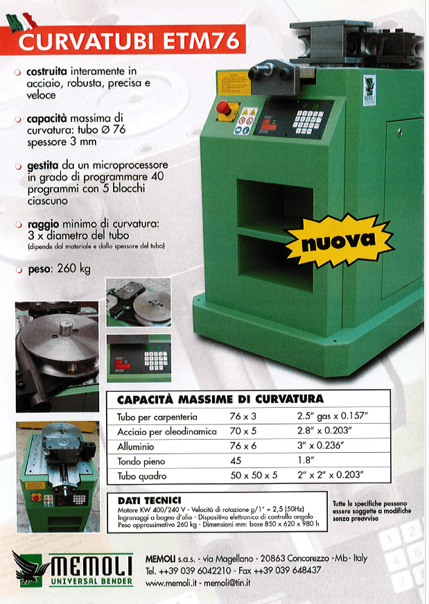 MEMOLI etm 76  2010